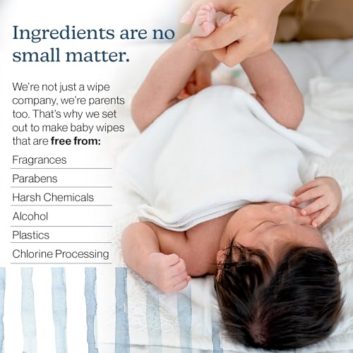 Premium 480-Count Baby Wipes 99% Water, Plant-Based, Ultra-Gentle & Super Soft, - Image 3