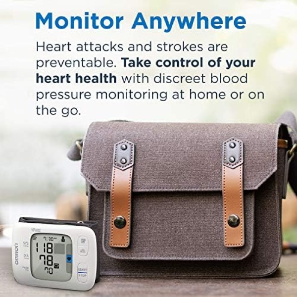 OMRON Gold Blood Pressure Monitor, Portable Wireless Wrist Monitor, Digital - Image 6