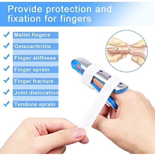 Sopito Finger Splint, 3PCS Finger Support Brace Finger Stabilizer for Broken - Image 2