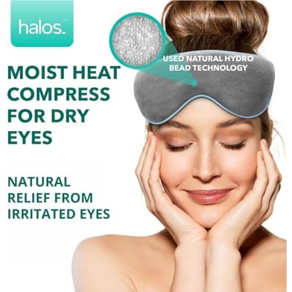 Heated Eye Mask for Dry Eyes - Microwave Activated Warm Eye Compress Treats - Image 2