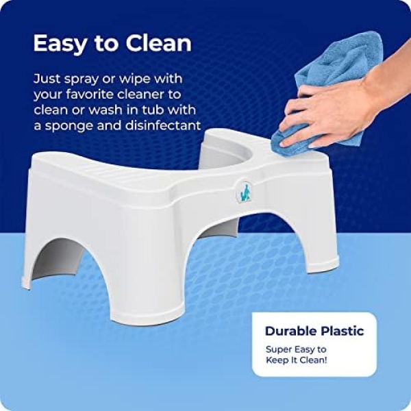 Squatty Potty Original Toilet Stool 2.0 Base 7", White, 1 Count - Image 8