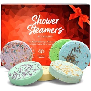 Cleverfy Shower Steamers Aromatherapy - Variety Pack of 6 Shower Bombs