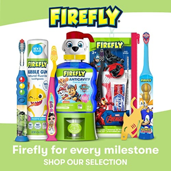 FIREFLY First Firefly Training Light Up Toothbrush, Baby Shark, Yellow - Image 9