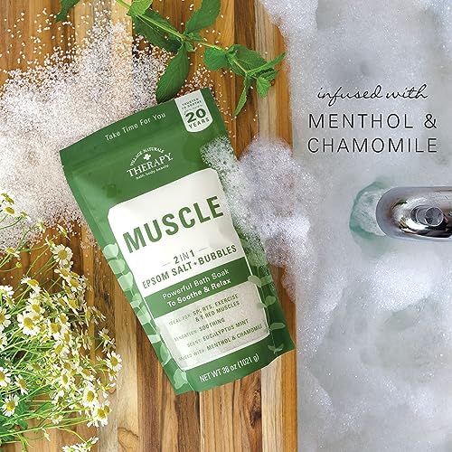 Village Naturals Therapy, Foaming Epsom Soak, Aches & Pains Muscle Relief - Image 8