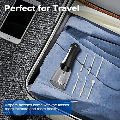 Skeufy Cordless Water Flosser Teeth Cleaner, 350ML Portable Oral Irrigator, 5 - Image 8